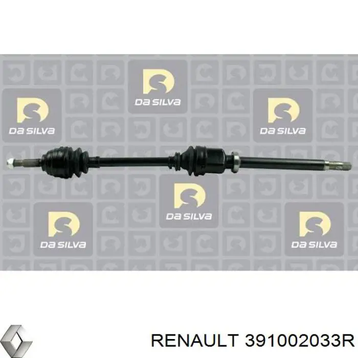Правая полуось 391004571R Renault (RVI)