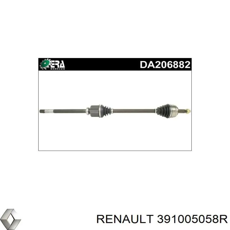Привод передний правый Renault (RVI) 391005058R цена, от 136.72 USD