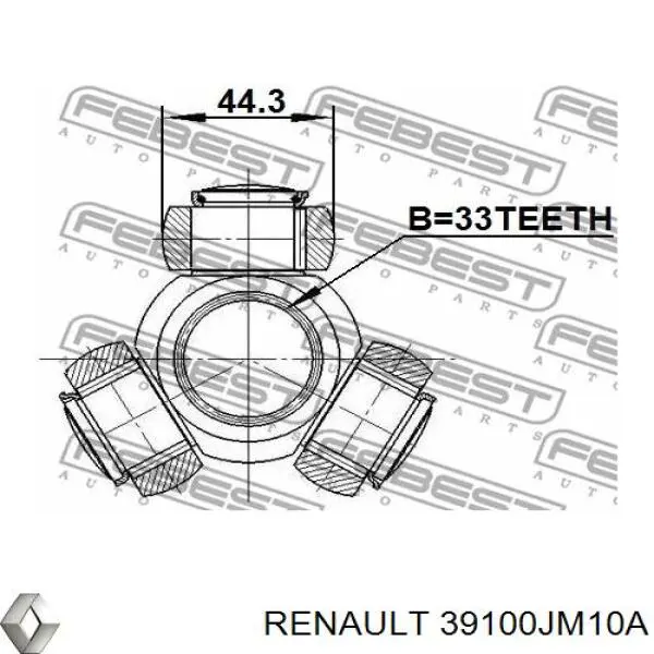 Полуось (привод) передняя правая 39100JM10A Renault (RVI)