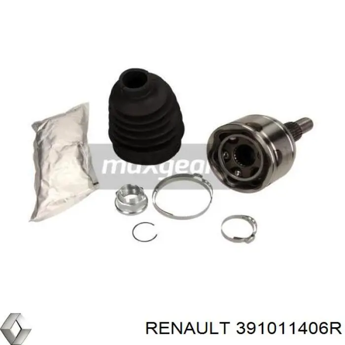 391011406R Renault (RVI) полуось (привод передняя левая)