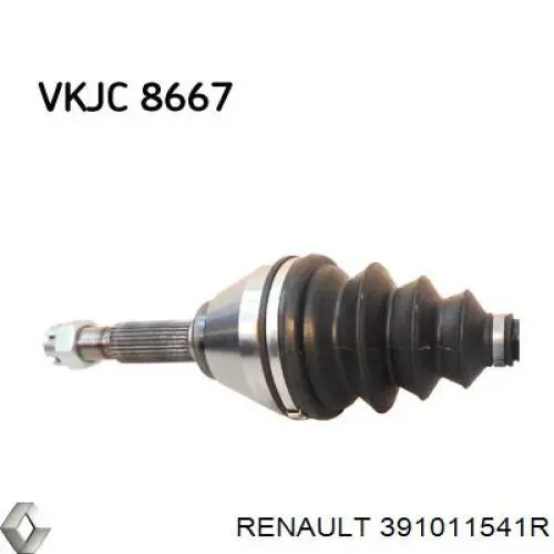 391011541R Renault (RVI) полуось (привод передняя левая)