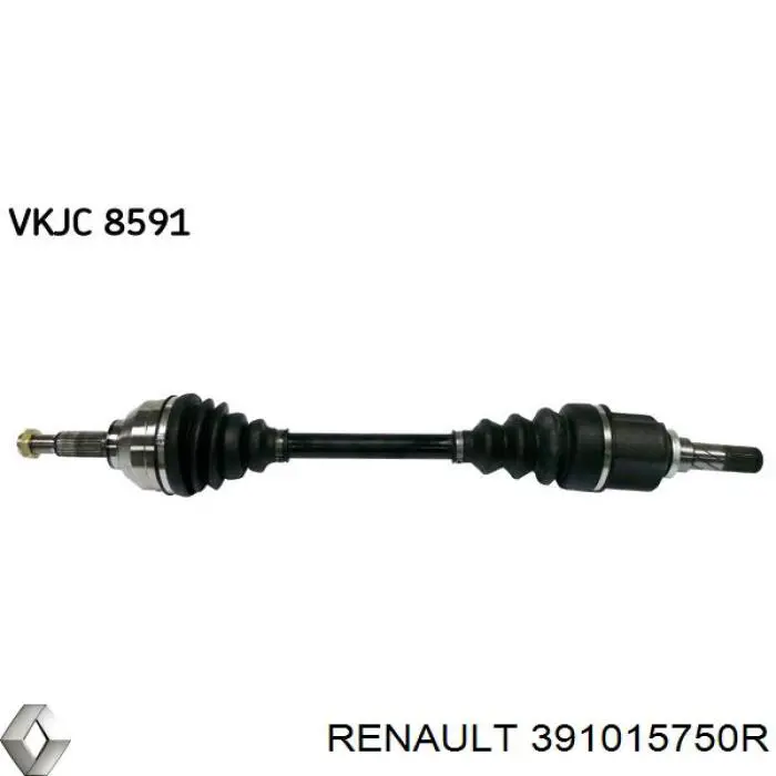 391015750R Renault (RVI) полуось (привод передняя левая)