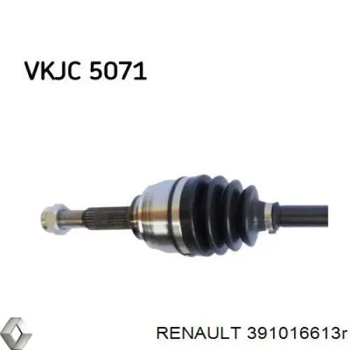 Полуось (привод) передняя левая Renault (RVI) 391016613R