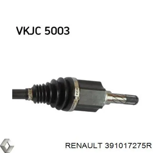 391017275R Renault (RVI) semieixo (acionador dianteiro esquerdo)