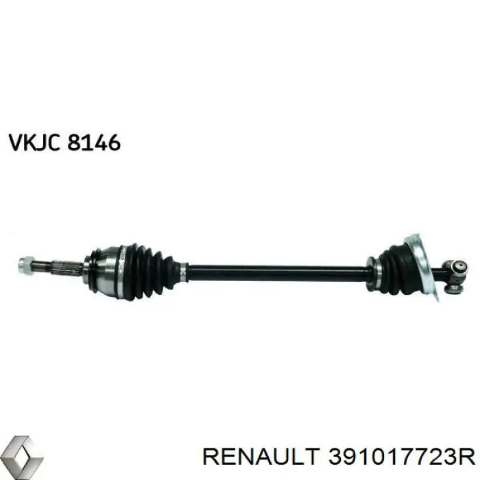 391017723R Renault (RVI) полуось (привод передняя левая)
