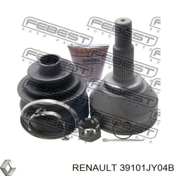 39101JY04B Renault (RVI) полуось (привод передняя левая)