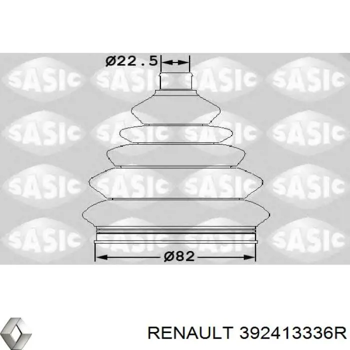 Пыльник ШРУСа передней полуоси внутренний Renault (RVI) 392413336R