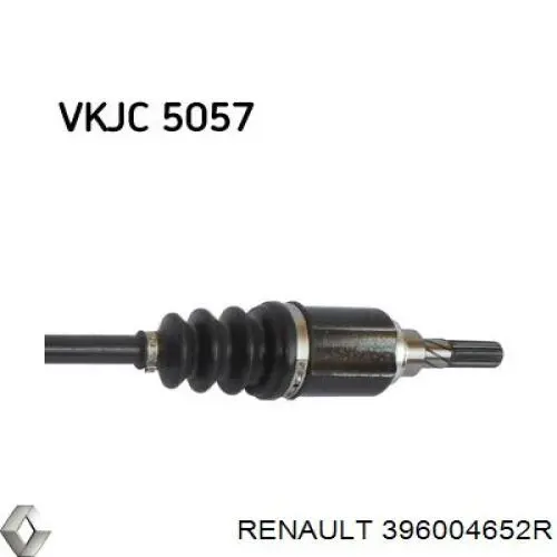 396004652R Renault (RVI) полуось задняя