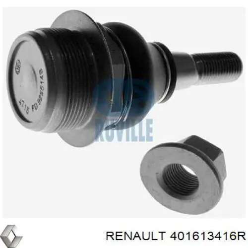 Нижняя левая шаровая опора Renault (RVI) 401613416R цена, от 13.13 USD