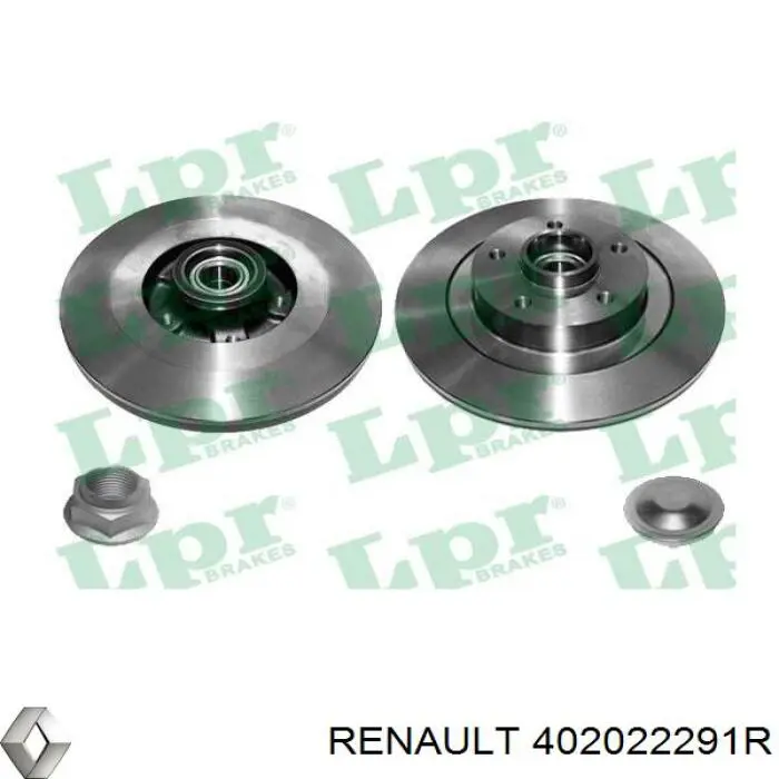 Disco de freno trasero 402022291R Renault (RVI)