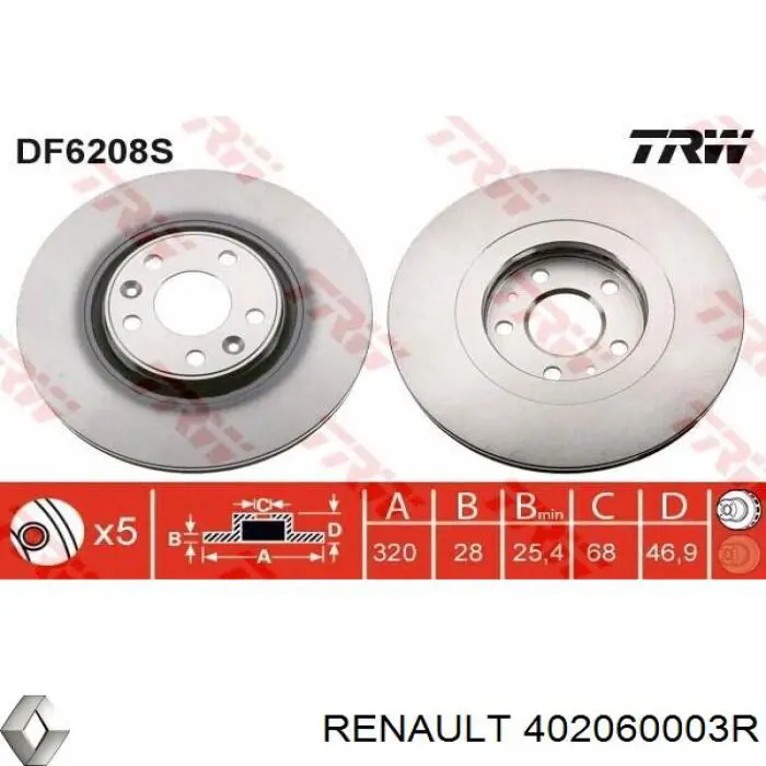 402060003R Renault (RVI)