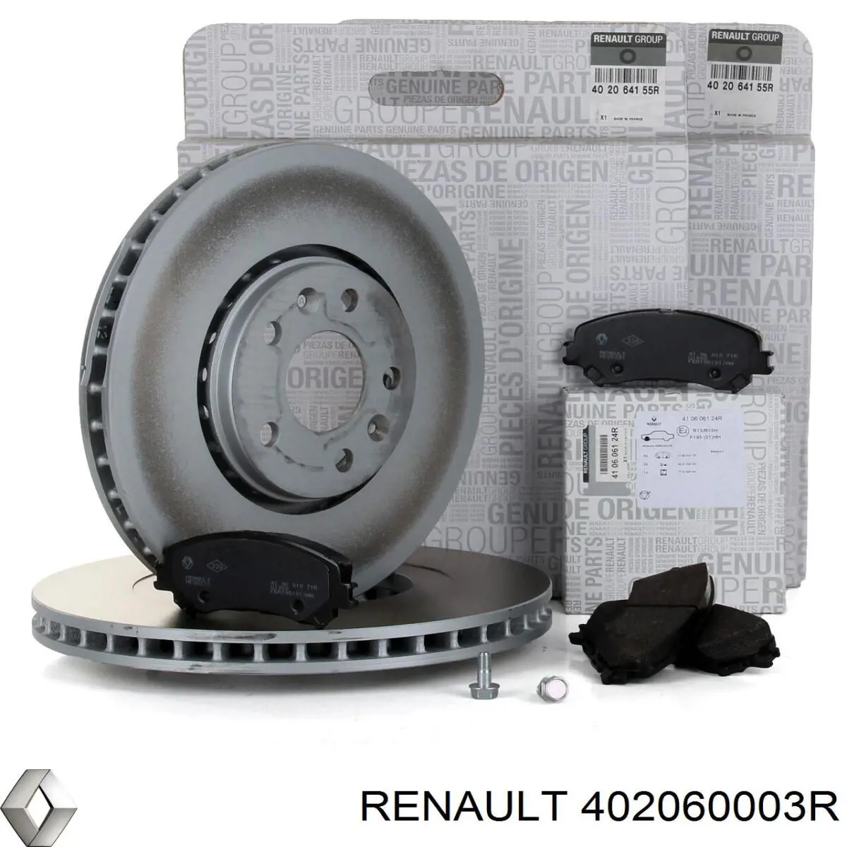 Передние тормозные диски 402060003R Renault (RVI)