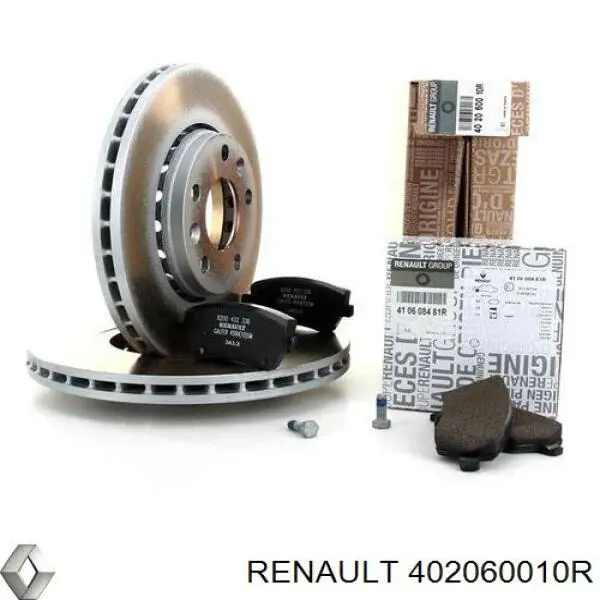Передние тормозные диски 402060010R Renault (RVI)
