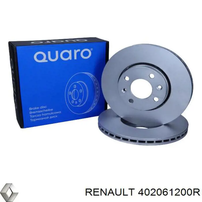 Тормоз дисковый передний Renault (RVI) 402061200R цена, от 42.28 USD