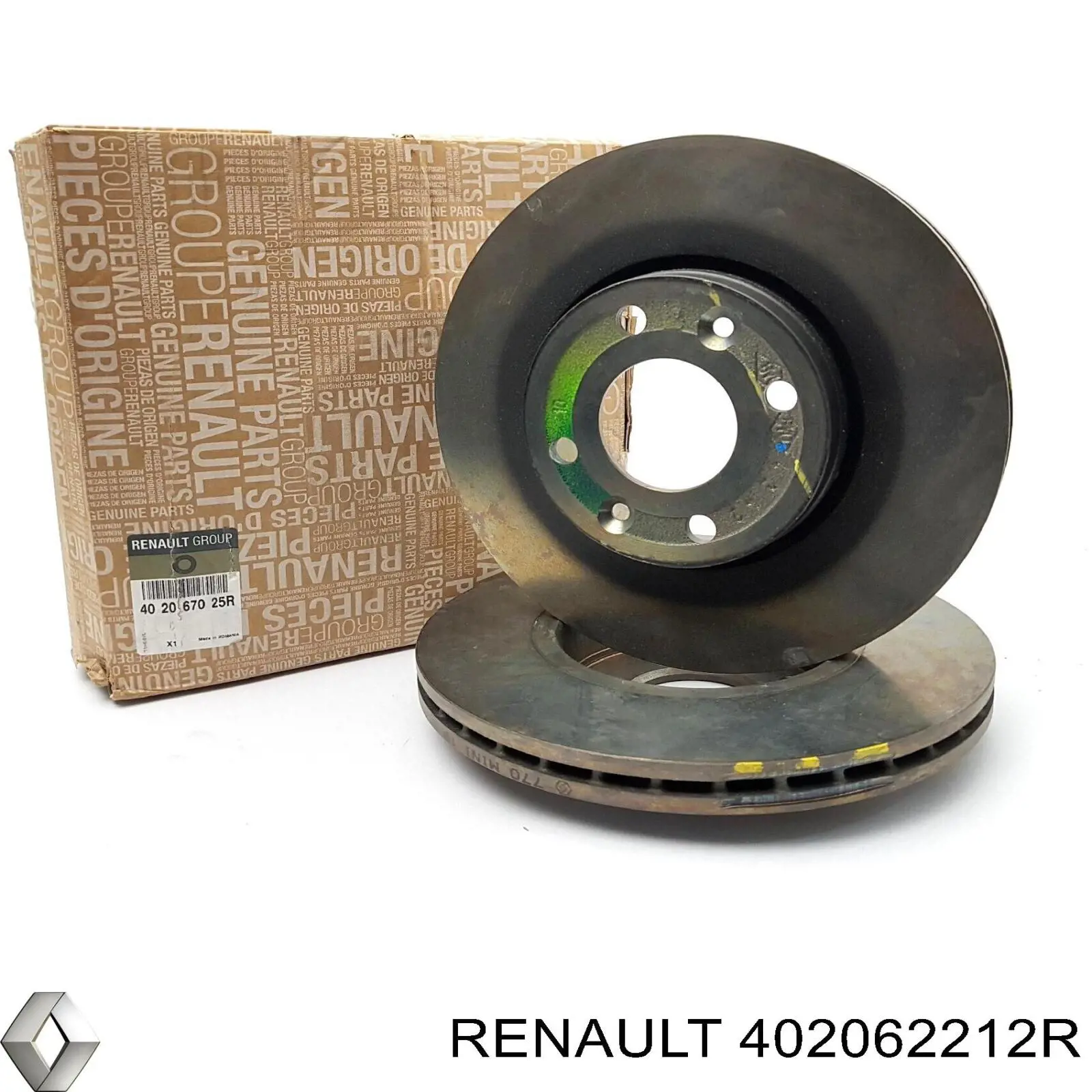 402062212R Renault (RVI) диск тормозной передний