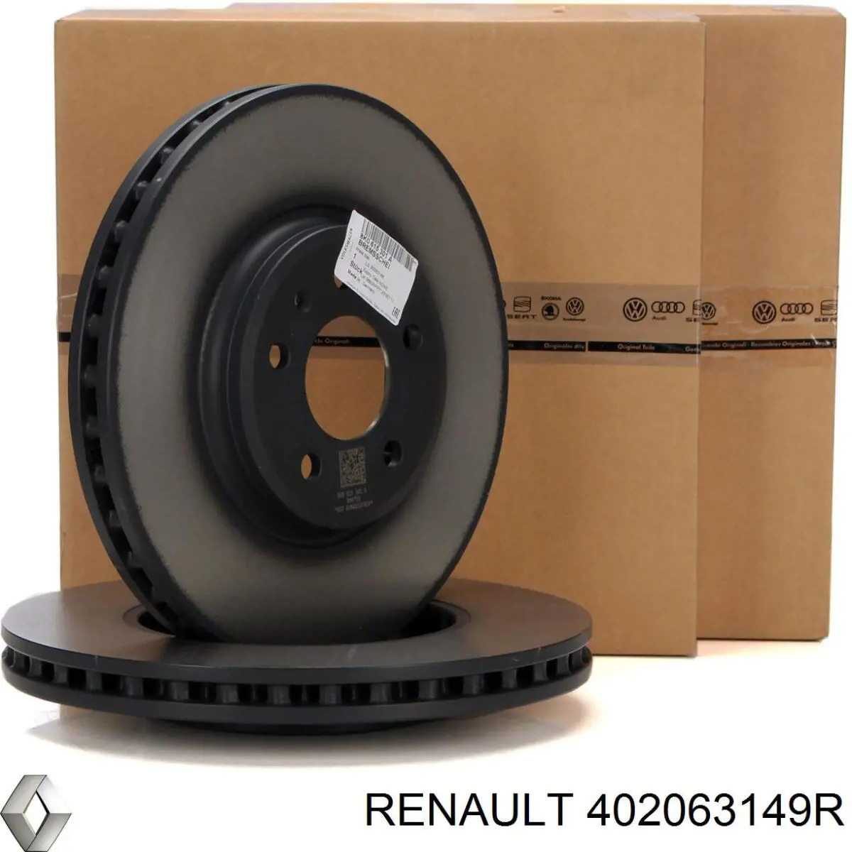 Передние тормозные диски 402063149R Renault (RVI)