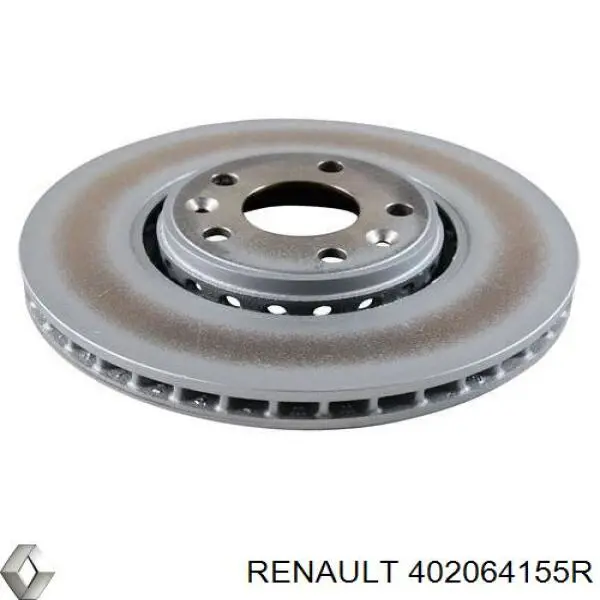 402064155R Renault (RVI) disco do freio dianteiro