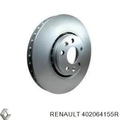 Freno de disco delantero 402064155R Renault (RVI)