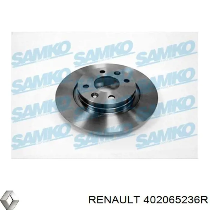 Передние тормозные диски 402065236R Renault (RVI)