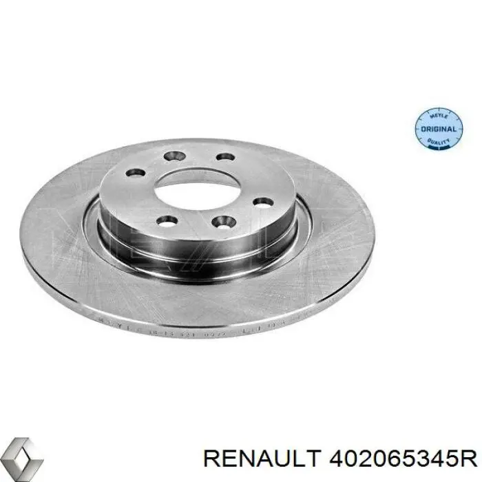 Тормоз дисковый передний Renault (RVI) 402065345R цена, от 74.41 USD