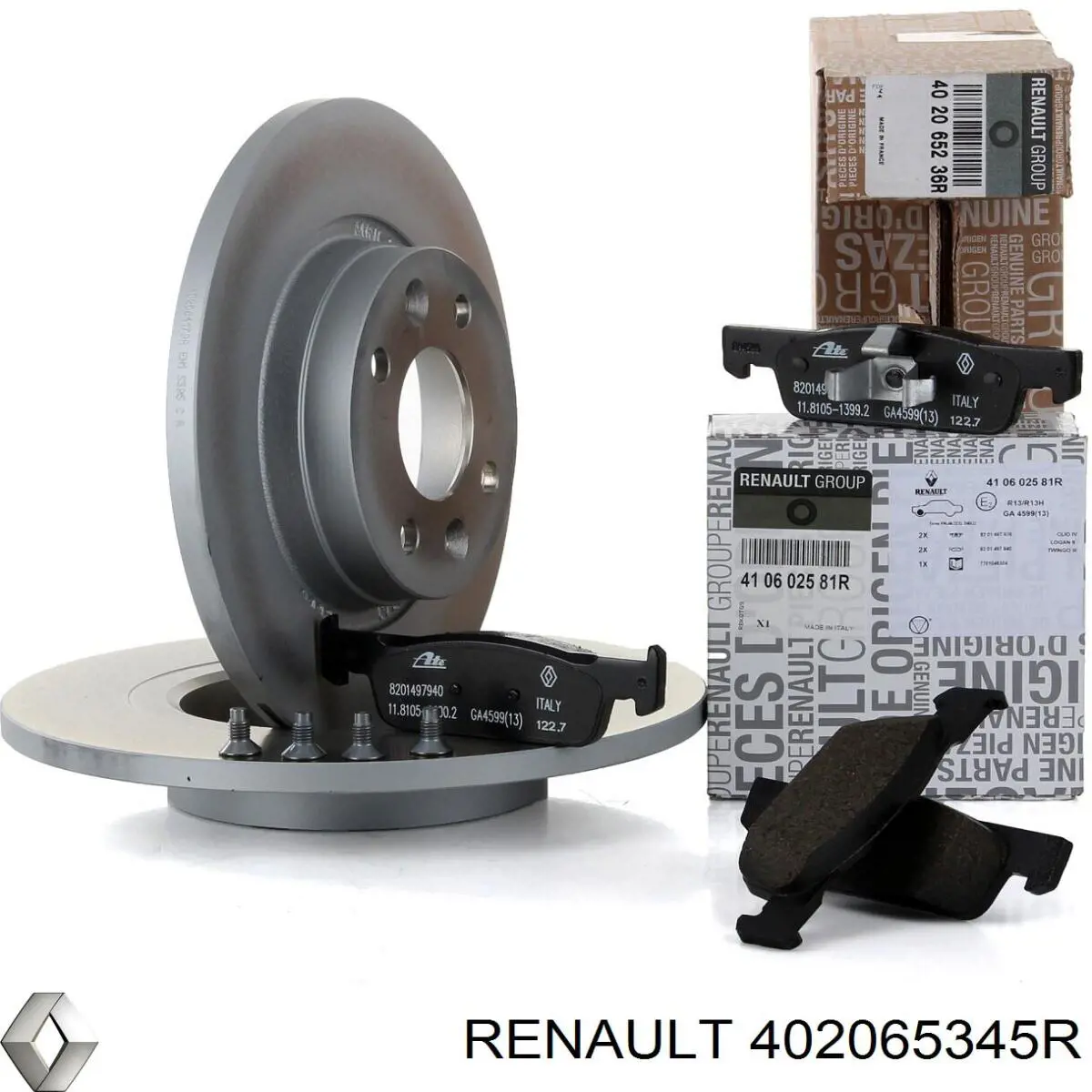 Передний тормозной диск Renault (RVI) 402065345R