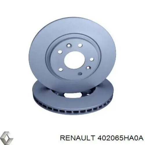 Передние тормозные диски 402065HA0A Renault (RVI)