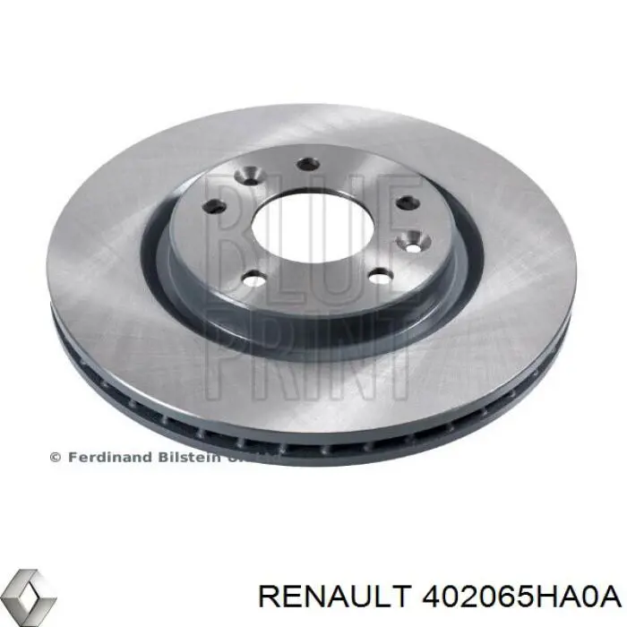 Тормоз дисковый передний Renault (RVI) 402065HA0A цена, от 59.26 USD
