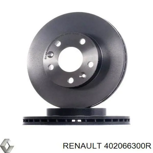 402066300R Renault (RVI) disco do freio dianteiro