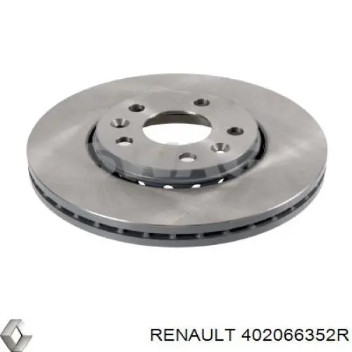 Тормоз дисковый передний Renault (RVI) 402066352R цена, от 121.07 USD