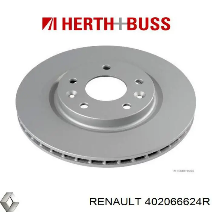 Передние тормозные диски 402066624R Renault (RVI)