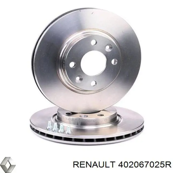 402067025R Renault (RVI) disco do freio dianteiro