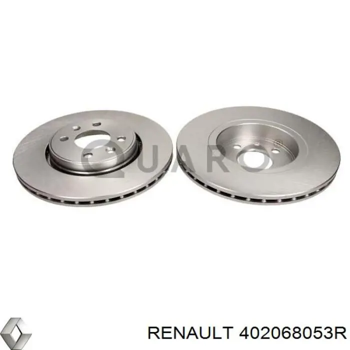 402068053R Renault (RVI) диск тормозной передний