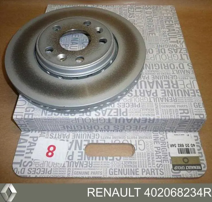 402068234R Renault (RVI) disco do freio dianteiro