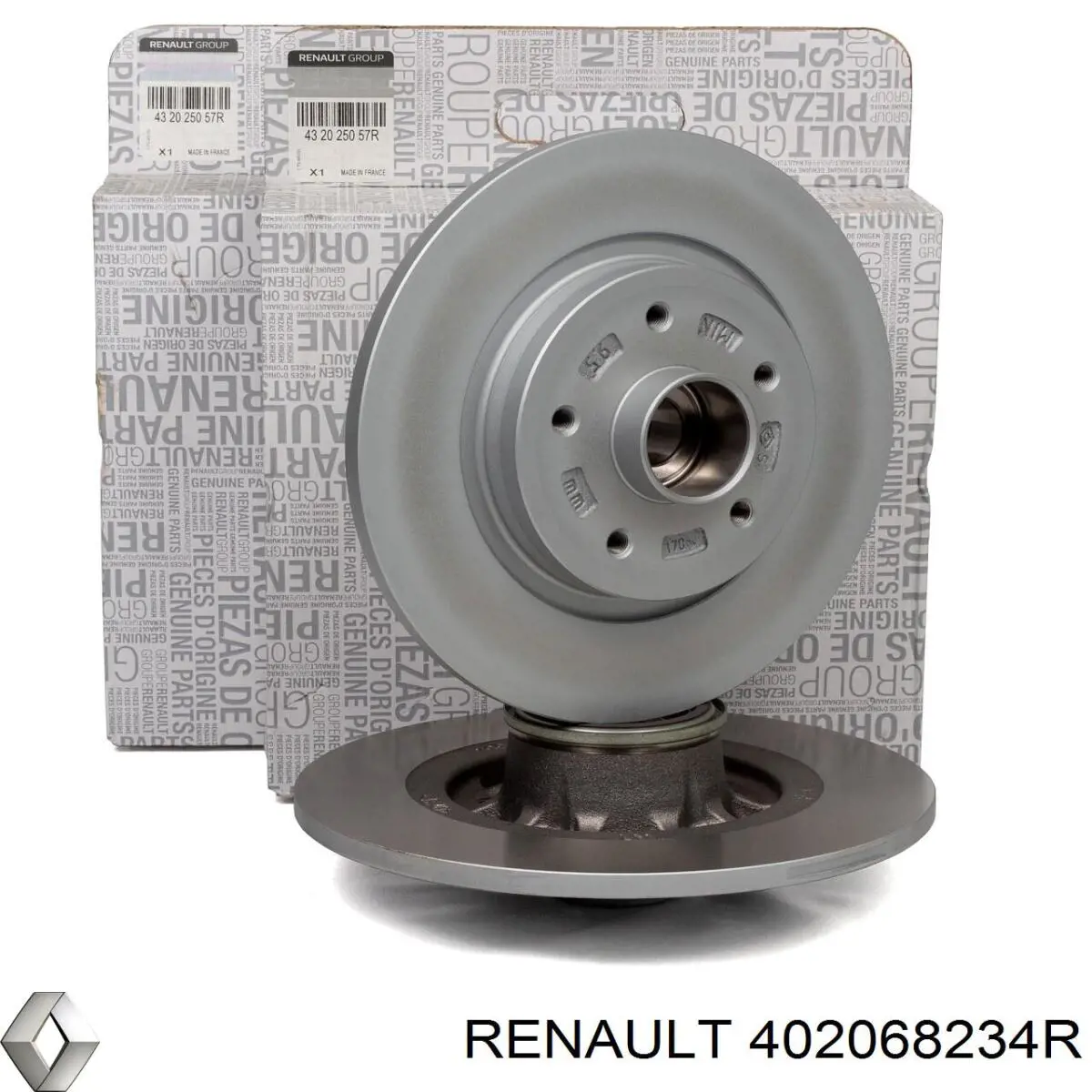 Передние тормозные диски 402068234R Renault (RVI)