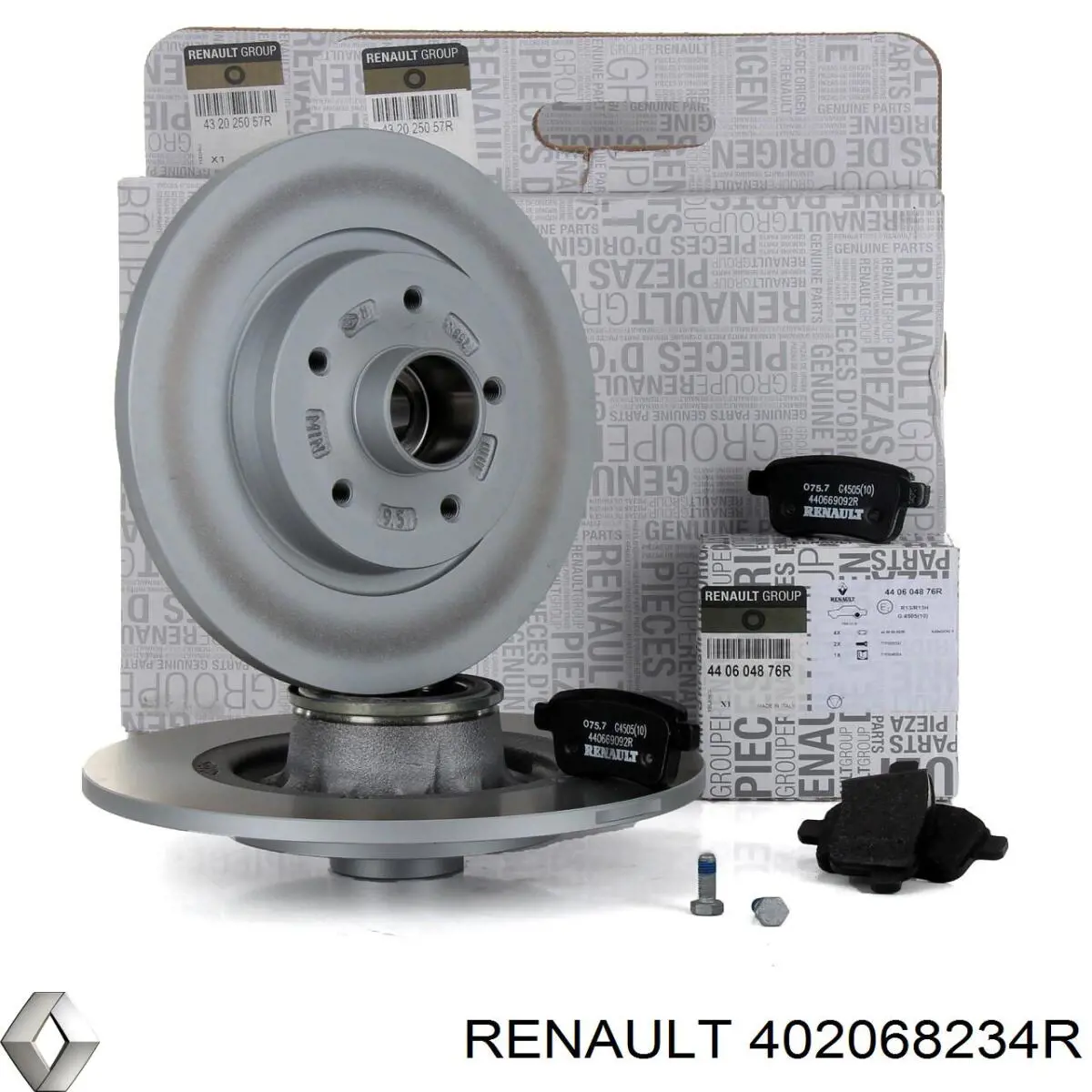 Тормоз дисковый передний Renault (RVI) 402068234R цена, от 98.08 USD