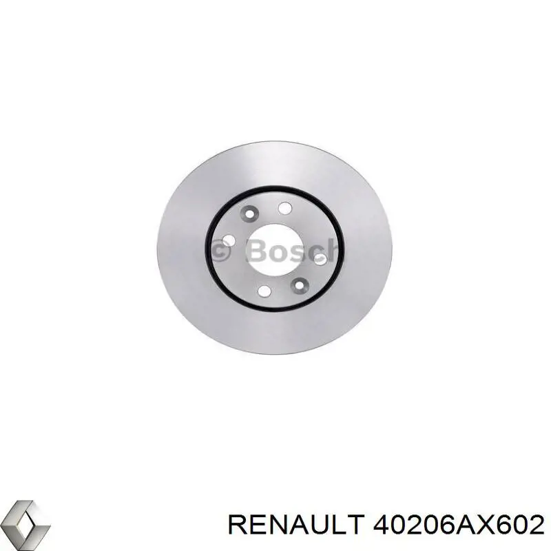 40206AX602 Renault (RVI) передние тормозные диски