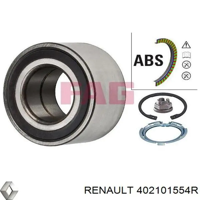 Купить 402101554R Renault (RVI) Подшипник передней ступицы