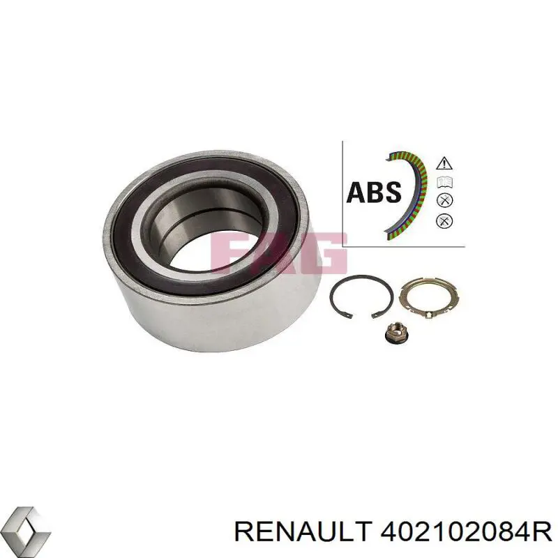 Купить 402102084R Renault (RVI) Подшипник передней ступицы