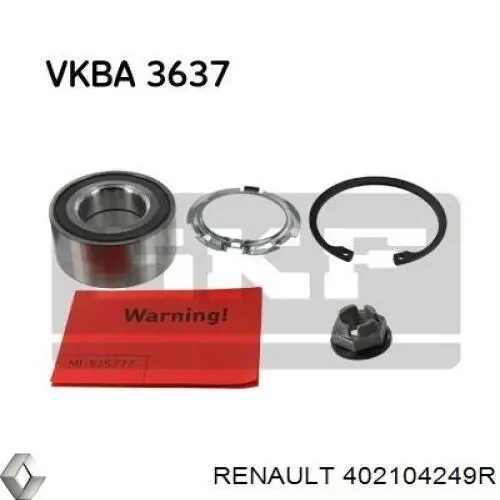 Подшипник ступицы 402104249R Renault (RVI)