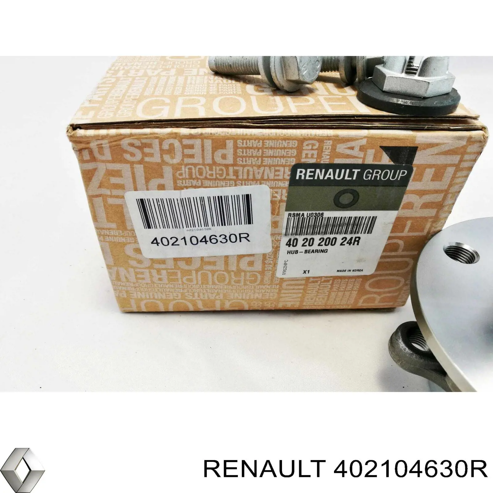 Cubo de rueda delantero 402104630R Renault (RVI)