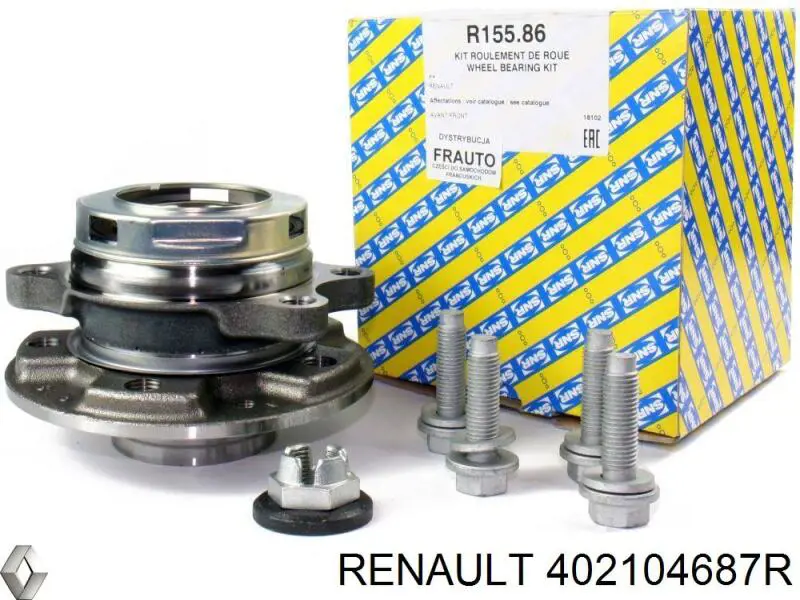 Ступицы передних колес Renault (RVI) 402104687R цена, от 84.30 USD