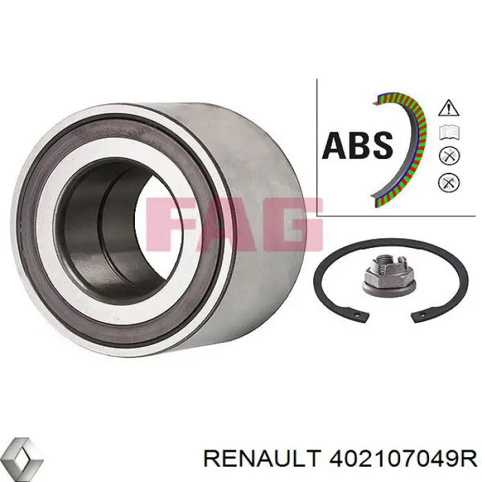 Подшипник ступицы 402107049R Renault (RVI)