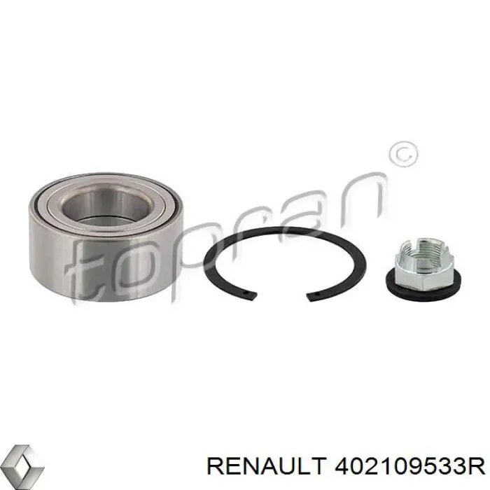 Подшипники задней ступицы Renault (RVI) 402109533R цена, от 55.08 USD