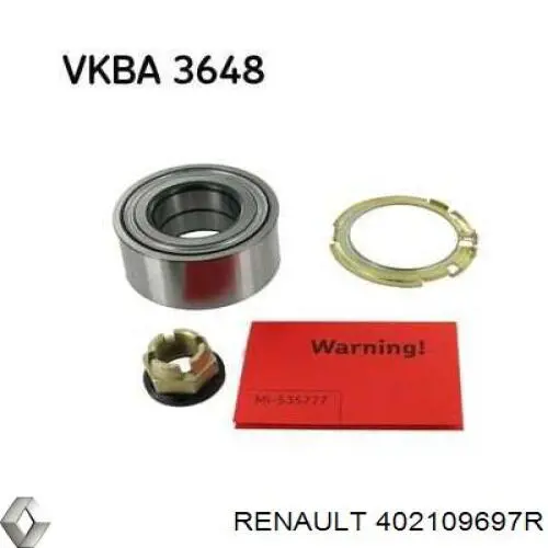 Купить 402109697R Renault (RVI) Подшипник передней ступицы