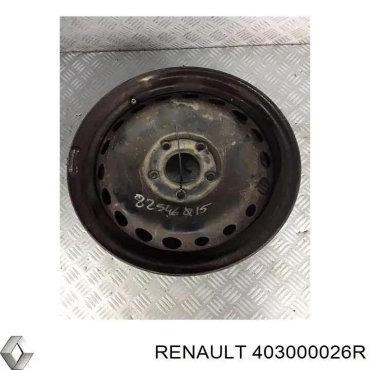 403000026R Renault (RVI) диски колесные стальные (штампованные)
