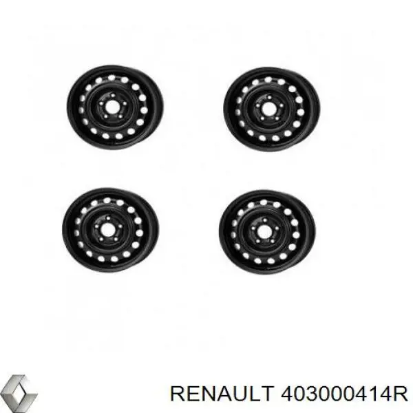 403000414R RENAULT Llantas de acero (Estampado) original y equivalente