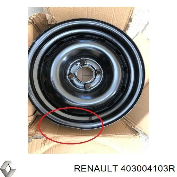 403004736R Renault (RVI) диски колесные стальные (штампованные)