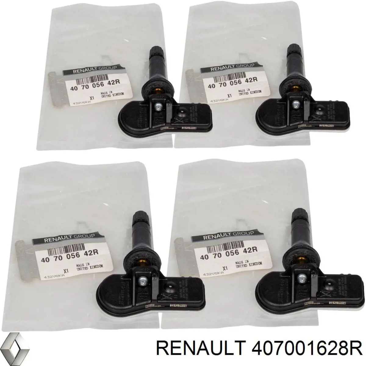 Датчик давления в шинах 407001628R Renault (RVI)