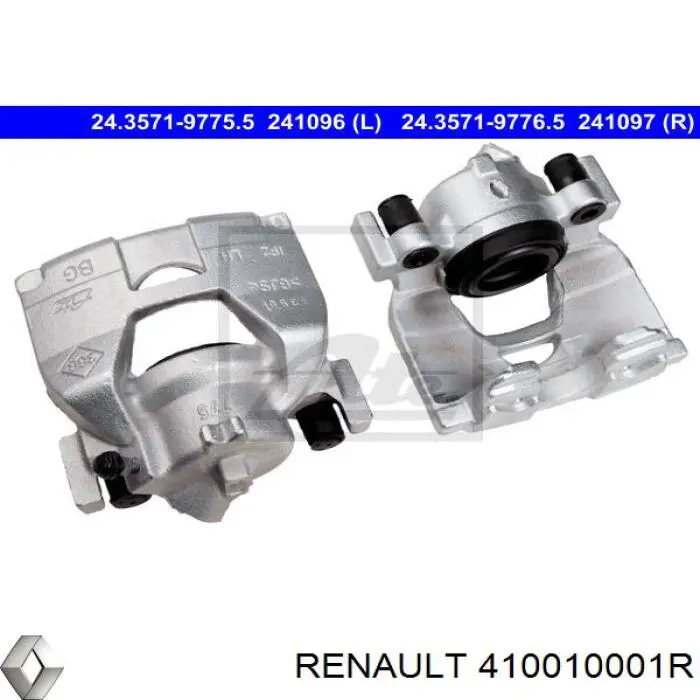Тормозной суппорт Renault (RVI) 410010001R цена, от 14.09 USD