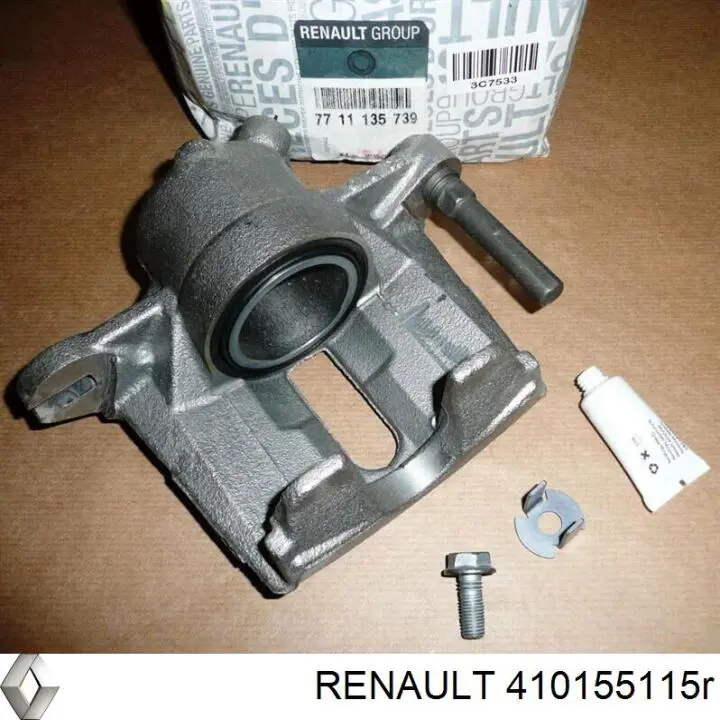 Скоба тормозного суппорта переднего на Renault Clio IV 